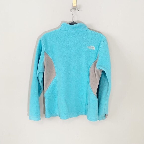 The North Face blue long sleeve fleece full zipper lightweight jacket - Picture 5 of 9